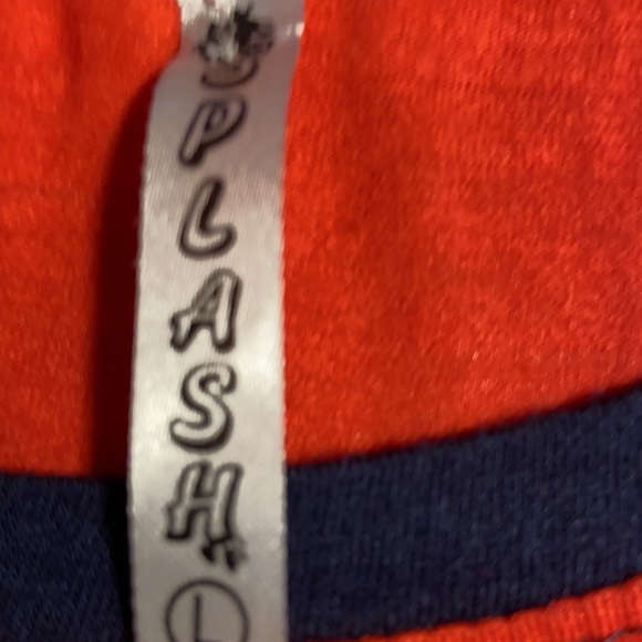 Blue and red basic top - Picture 2 of 3